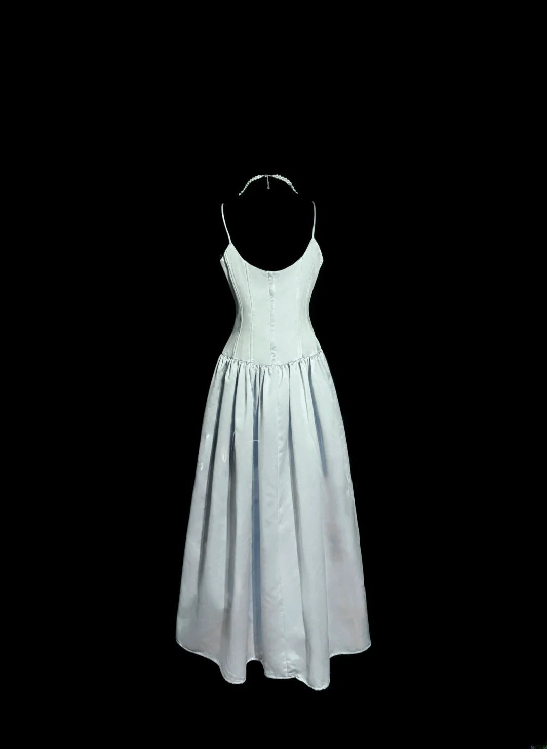 Stylish Ball Gown Spaghetti Strap Light Sky Blue Sleeveless Formal Gown Prom Dresses Inspiration Formal Dress MP1192