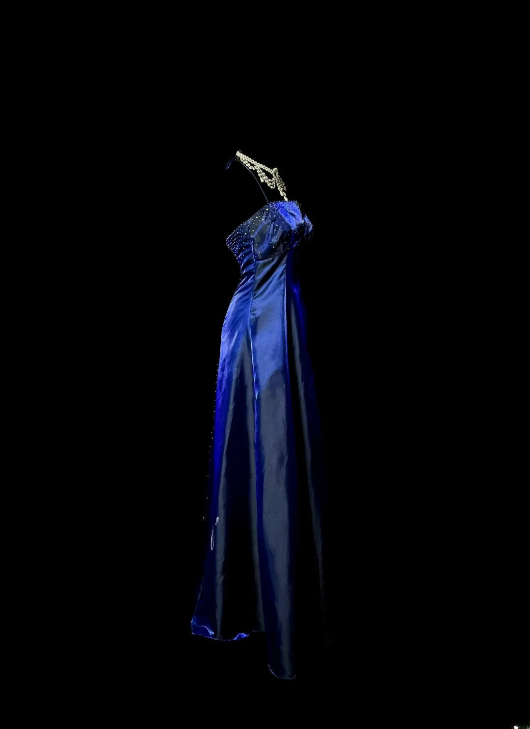 Stylish A line Halter Royal Blue Sleeveless Formal Gown Prom Dresses Inspiration Formal Dress MP1200