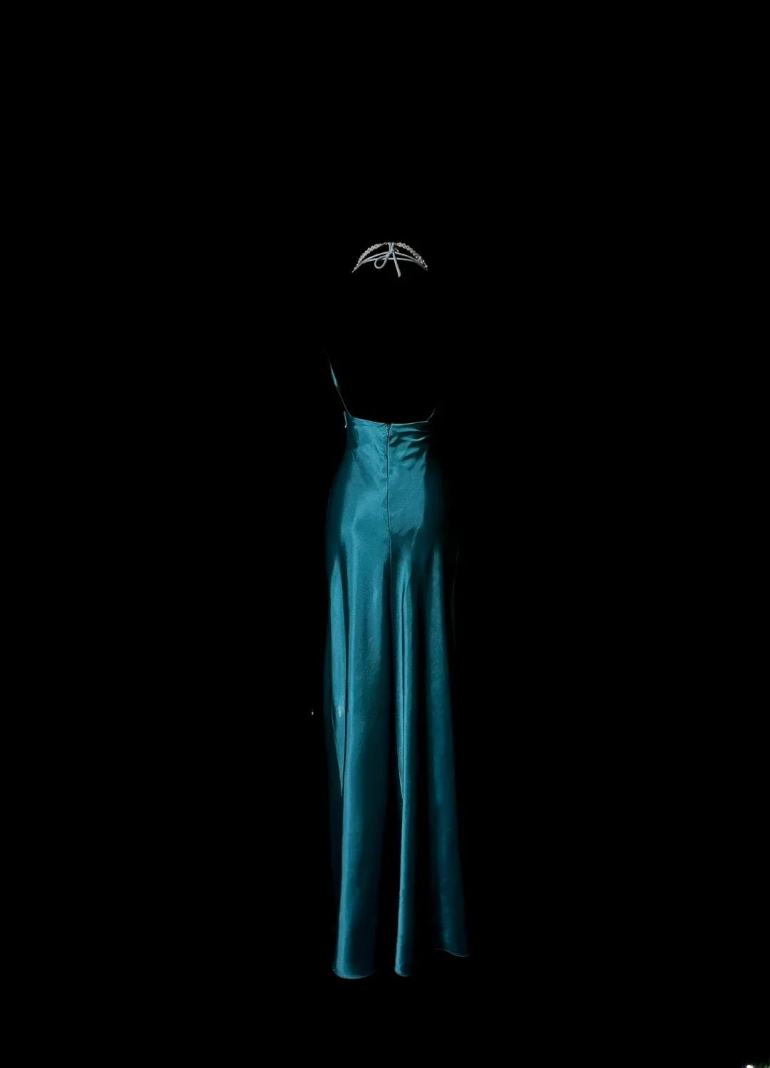 Stylisches Meerjungfrauen-Neckholder-Abendkleid in Türkisblau, ärmellos, für Abschlussbälle – Inspiration Abendkleid MP1203