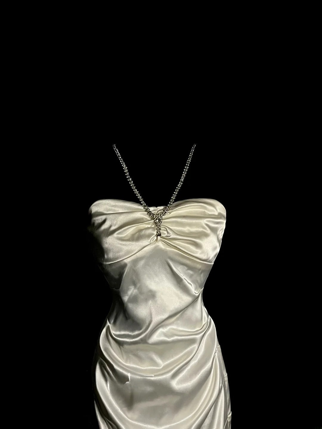 Robe de soirée élégante en satin ivoire, coupe droite, col licou, pour adolescentes noires, mini robe de bal, tenue de graduation, MP1235