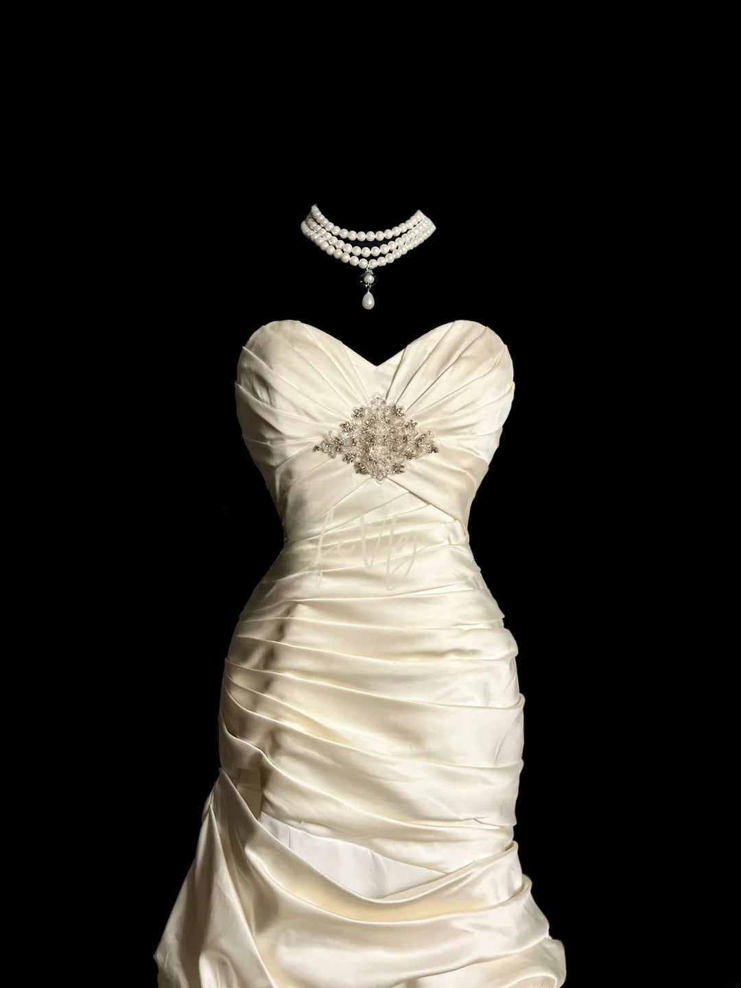 Vintage Mermaid 70s Sweetheart Taffeta Ivory With Ruffled Court Train Princess Bridal Gowns Wedding Dresses MP1430