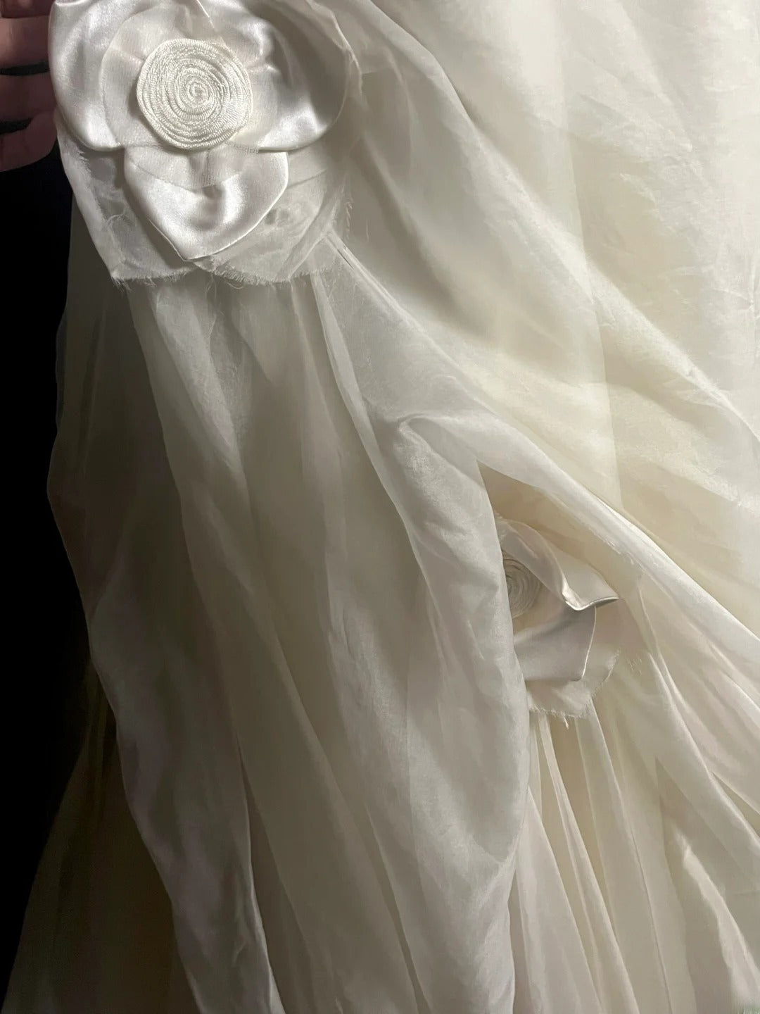 Vintage Mermaid Strapless 1980s Ivory With Ruffled Floor Length Bridal Gowns Summer Wedding Dresses MP1434