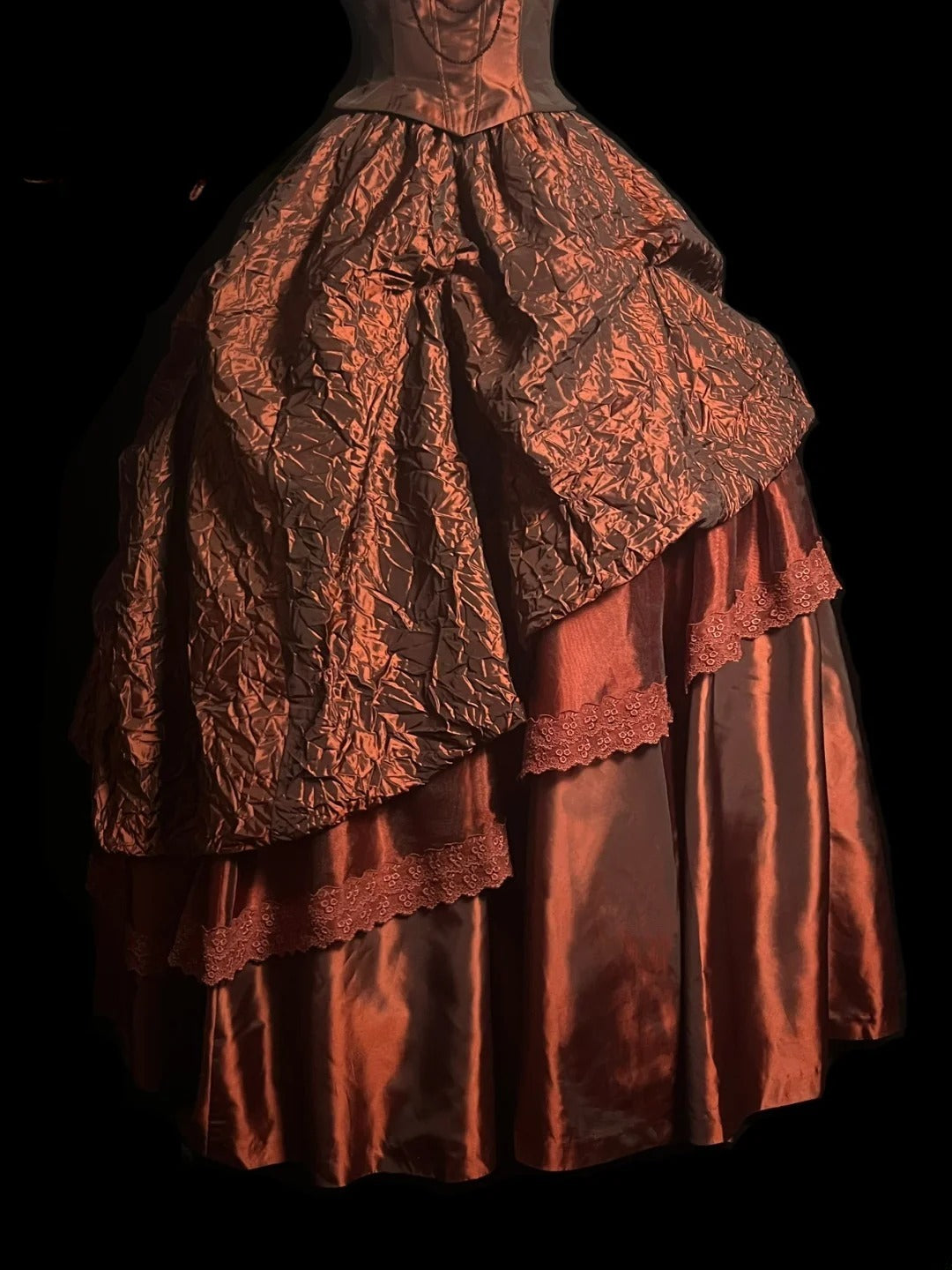 Vintage Ball Gown Strapless Burgundy Taffeta Retro With Ruffled Prom Outfits 90s Y2K Evening Dress Formal Dresses MP1437