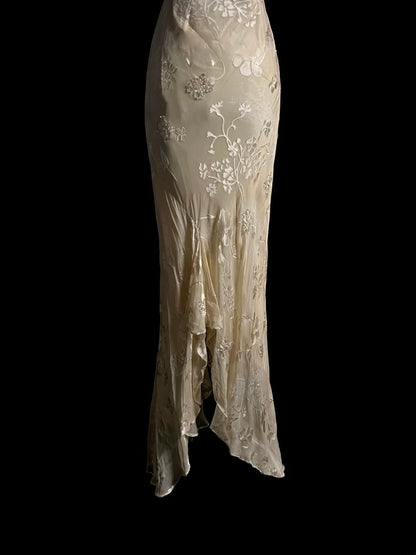 Elegant Prom Dresses Mermaid Spaghetti Strap Formal Dresses Vintage 90s Gold Evening Outfits MP1439
