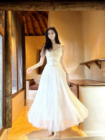 Charming A Line Spaghetti Strap Tulle 18th Birthday Gown For Women Party Dresses Holiday Beach Outfits MP215