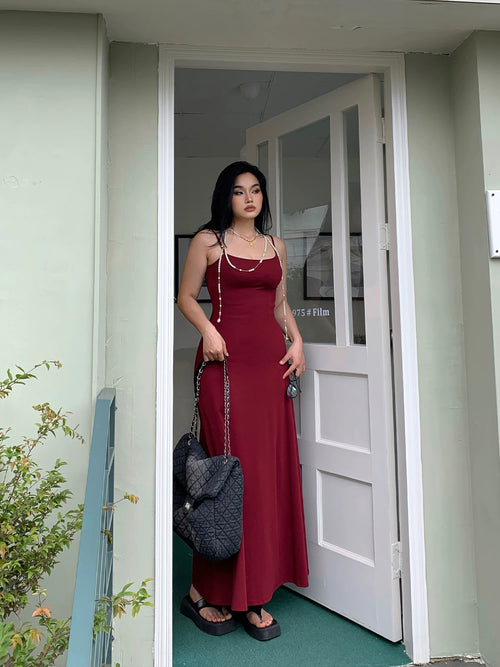 American-style sexy stretch halter dress for women spring and summer plus size slimming and sexy long beach vacation mp086