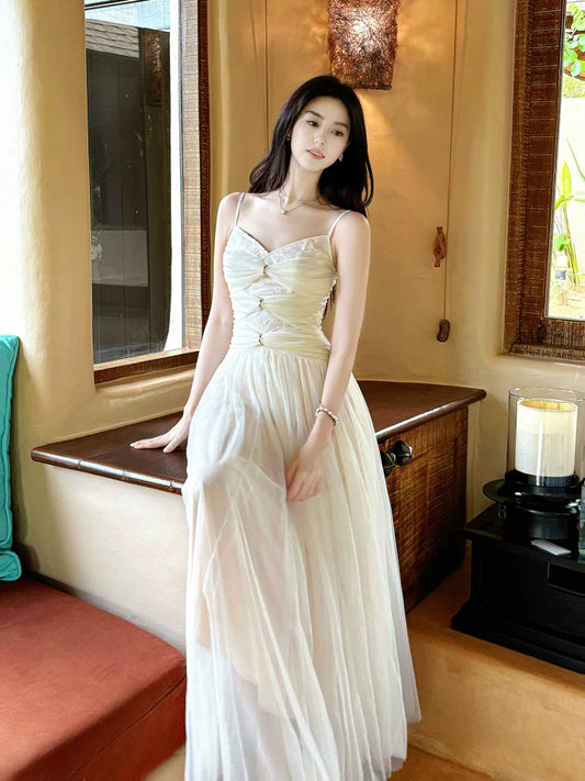 Charming A Line Spaghetti Strap Tulle 18th Birthday Gown For Women Party Dresses Holiday Beach Outfits MP215