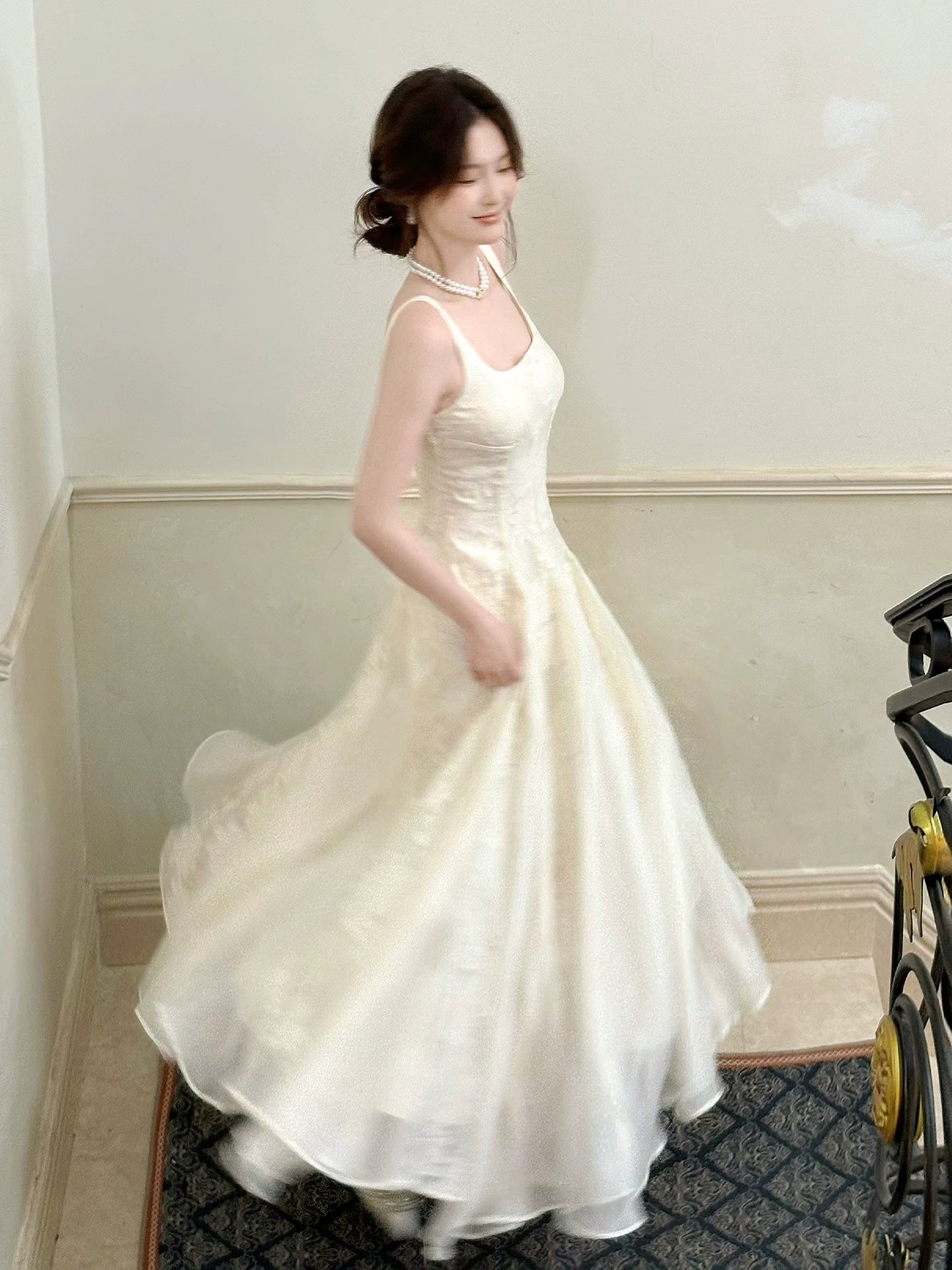 Französischer Stil A-Linie, eckiger Ausschnitt, Blumen-Spitze-Ideen für Damen, 21. Geburtstag, Abendkleid, Nacht-Outfit MP127