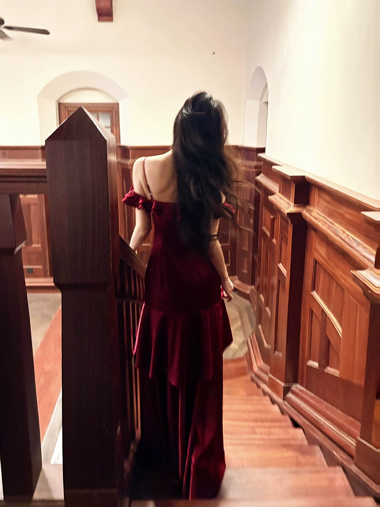 Sexy Meerjungfrau Spaghettiträger Burgunder Ideen für Frauen 18. Geburtstag Kleid Ballkleider MP094