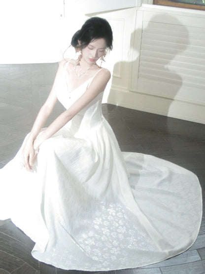 Charming A Line Spaghetti Strap White Lace 18th Birthday Gown For Women Party Dresses Holiday Beach Outfits MP211