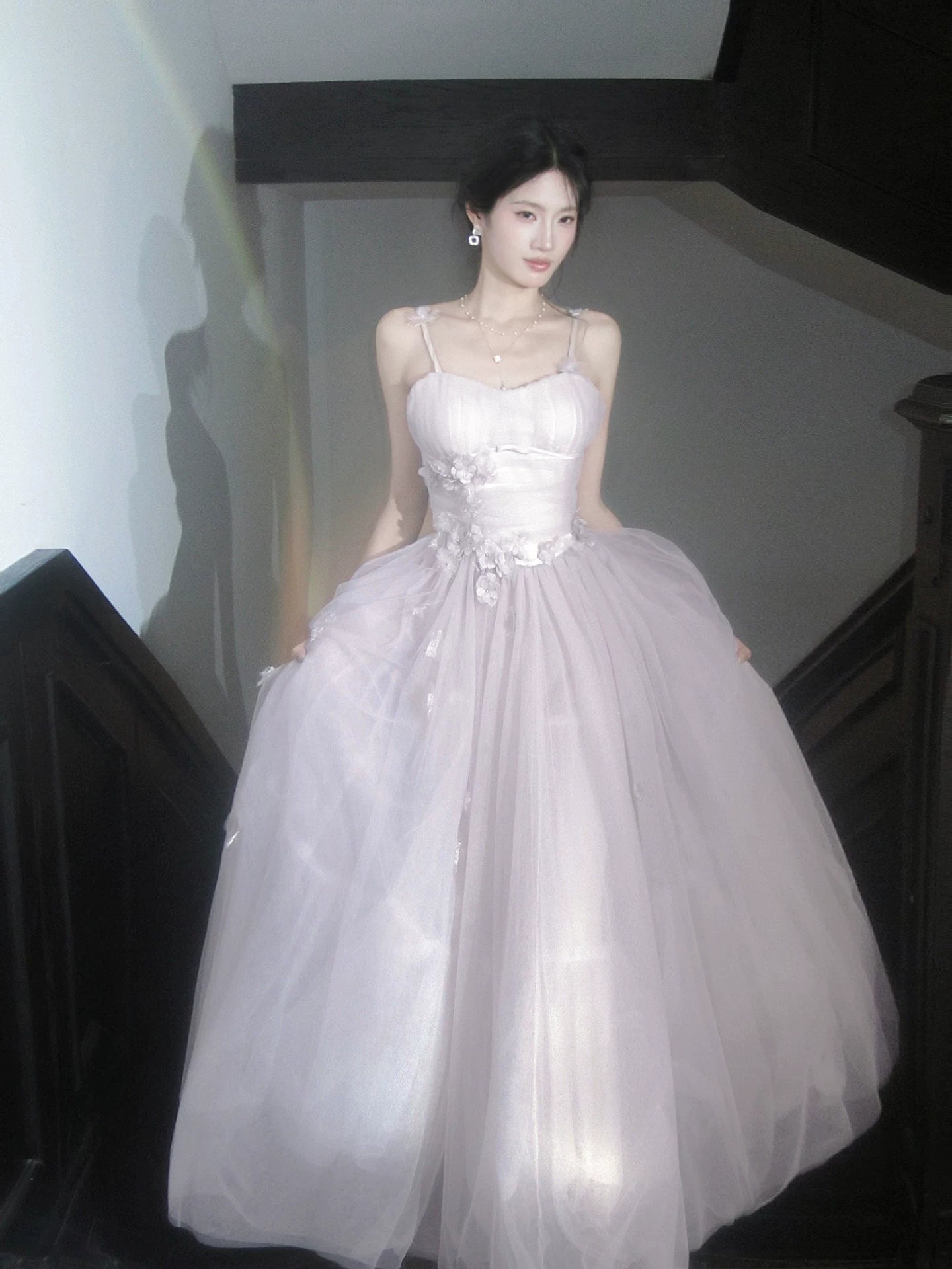 Charming A Line Spaghetti Strap Pink Tulle 18th Birthday Gown For Women Party Dresses Holiday Beach Outfits MP212