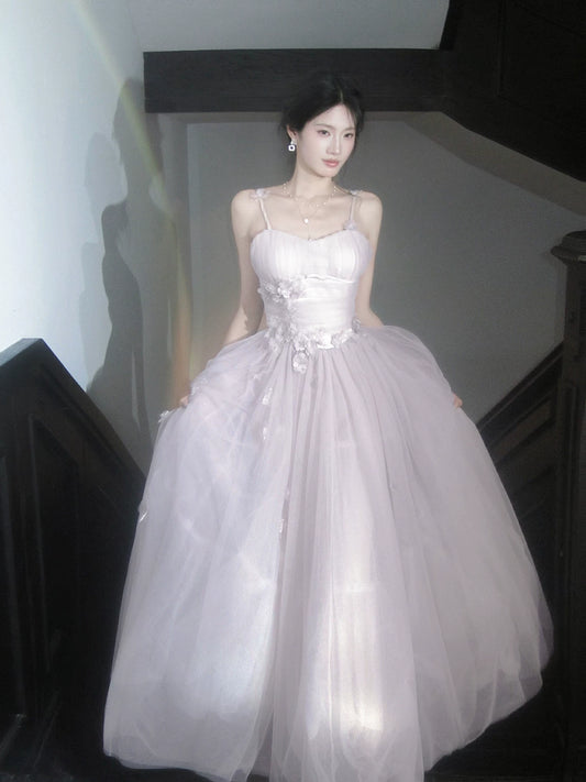 Charming A Line Spaghetti Strap Pink Tulle 18th Birthday Gown For Women Party Dresses Holiday Beach Outfits MP212