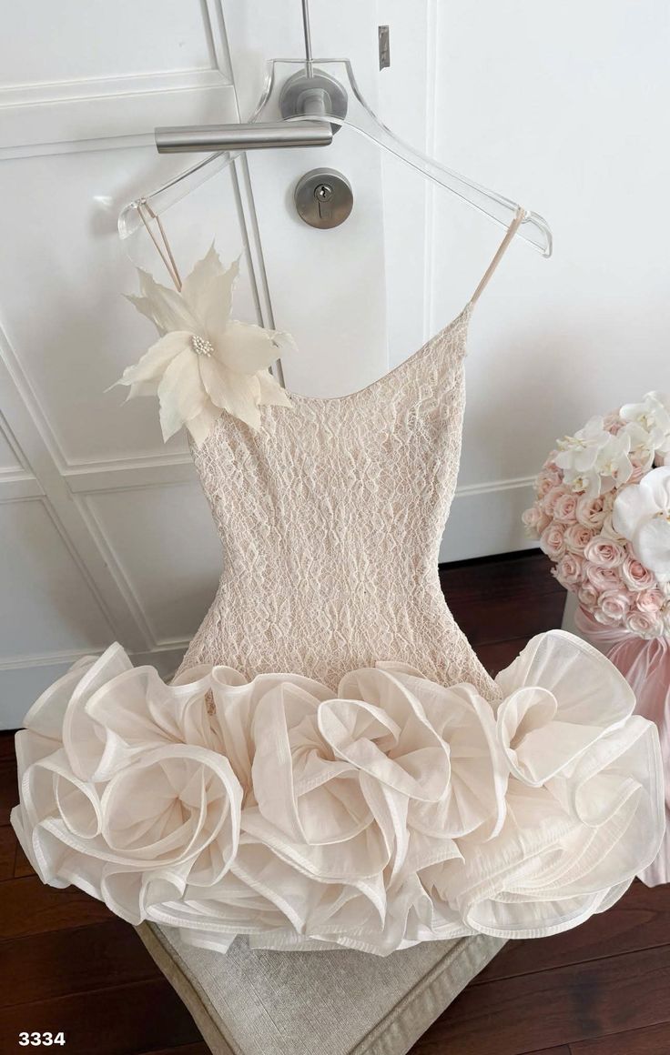 Süße Etui Spaghetti-Träger Spitze Tanz Kurze Mini-Heimkehrkleider Inspo Hoco-Kleid Idee MP1391