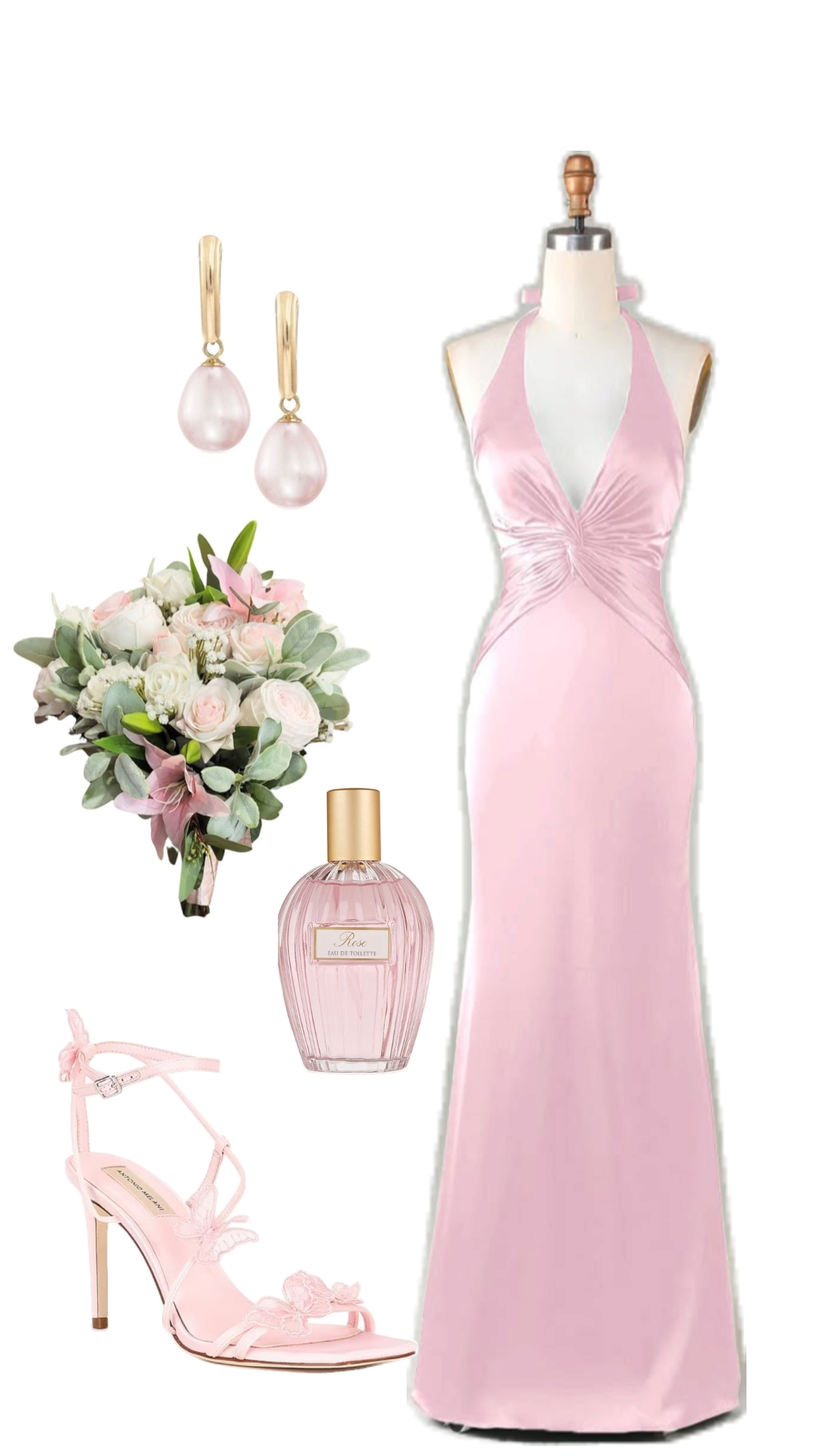 Elegante lange Ballkleider Meerjungfrau Blau Neckholder Pink Satin mit plissiertem Abendkleid Abschlusskleider MP308