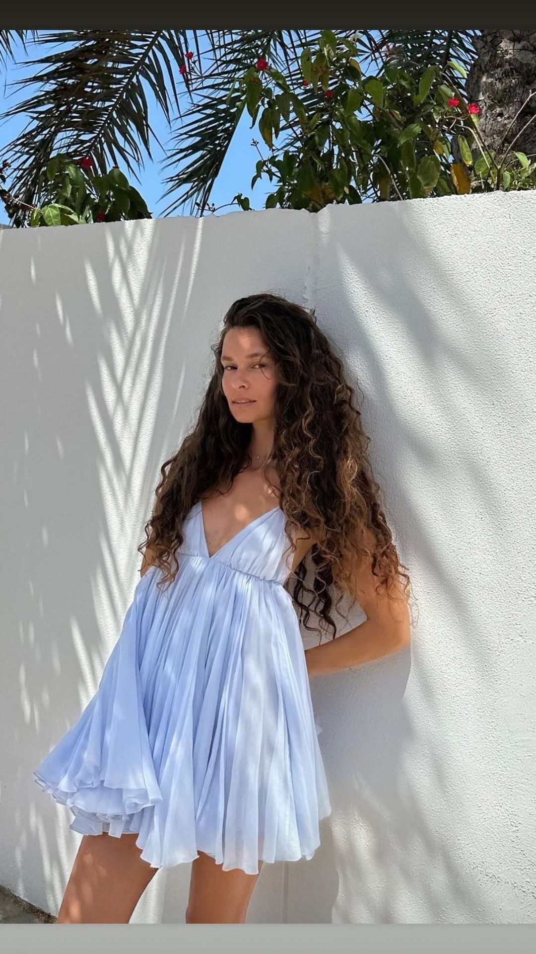 Pretty A line Spaghetti Strap Hoco Dress Inspo Homecoming Blue Backless Chiffon Birthday Cocktail Outfits MP457