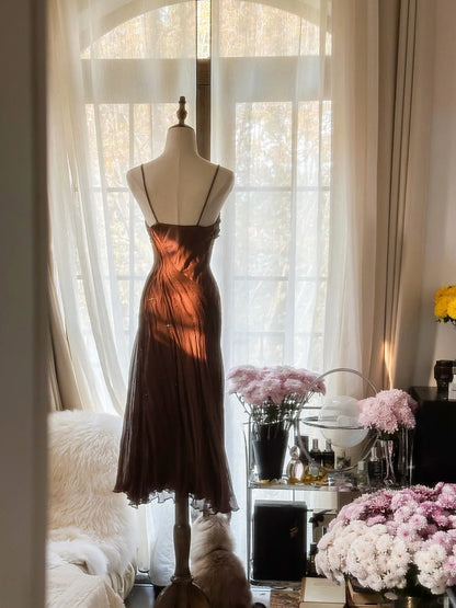 Cute Homecoming Dresses Mermaid Spaghetti Strap Chiffon Knee Length Cocktail Graduation Outfits MP1135