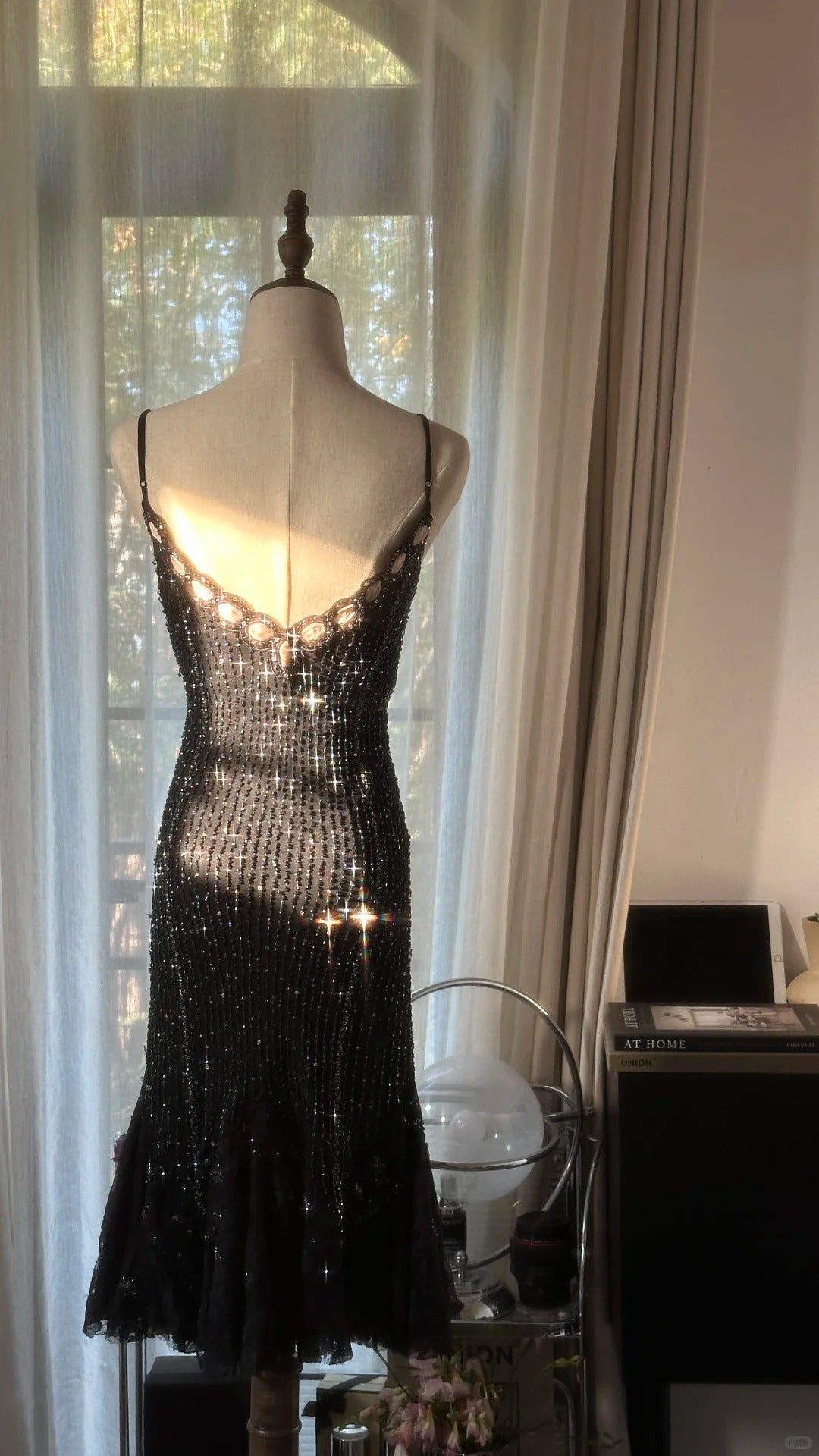 Glitter Homecoming Dresses Mermaid Spaghetti Strap Black Knee Length Cocktail Graduation Outfits MP1136
